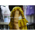 Flower Embroidery Yellow Dress